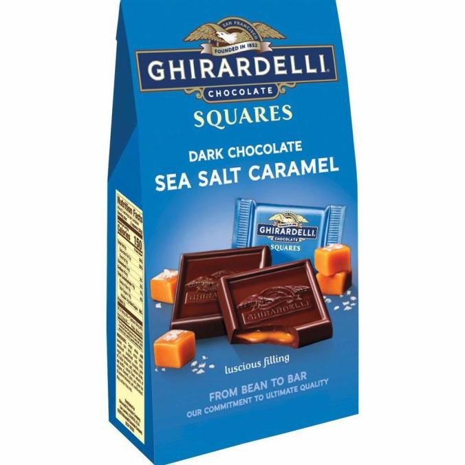 "'''] GHIRARDELLI Chocolate Square Dark Chocolate Sea Salt Caramel