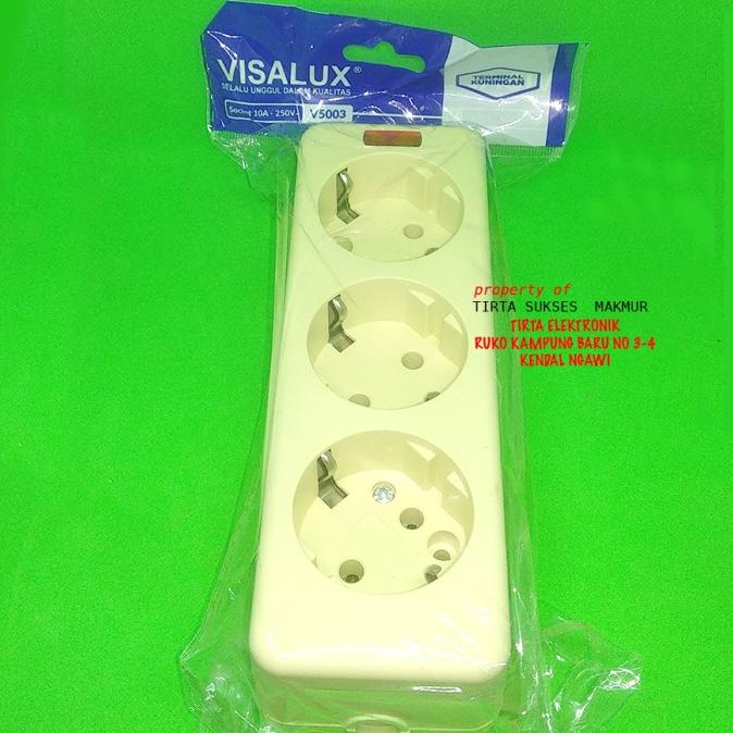 +++++] STOP KONTAK ARDE PLUS INDIKATOR LUBANG 3 TERMINAL KUNINGAN VISALUX