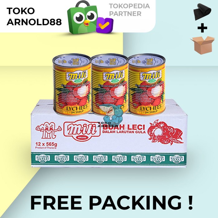 

Bettifer Mili Lychee In Syrup / Leci Kaleng Mili / Per Dus Isi 12 Pcs - 565 Gr