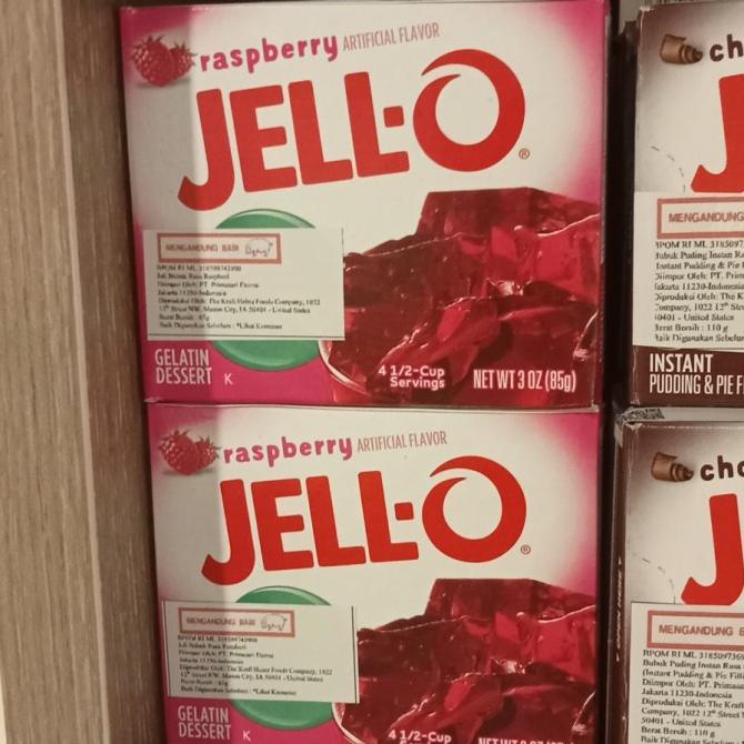 

:>:>:>:>] JELL-O JELLY GLATIN DESSERT RASPBERRY 85 gr