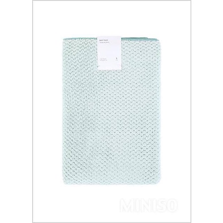 Denpasar COD Bali MINISO Classic Solid Color Jacquard Towel Handuk Muka Handuk Kecil Handuk Olahraga