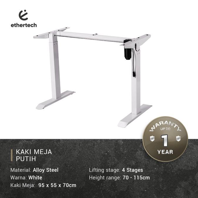 Meja / Kaki Elektrik Adjustable Electric Working Gaming Desk Ethertech