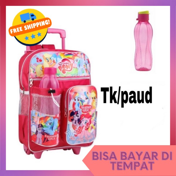 Tas Troli Anak Perempuan Paud Ts Sekolah Anak Perempuan Lucu Tas Punggung Ransel Trolly  Ts Trolly A