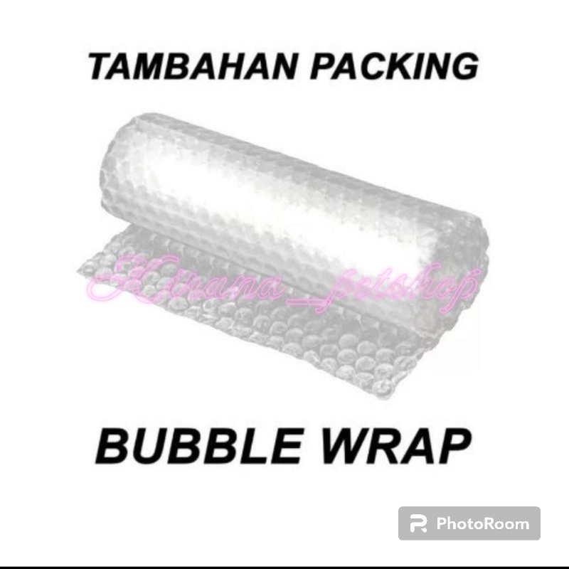 

Packing tambahan kardus & bubble wrap packing aman