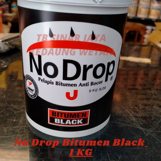 SALE CAT PELAPIS ANTI BOCOR NO DROP BITUMEN BLACK 1KG / NODROP 1KG BITUMEN BLACK / NO DROP BITUMEN B