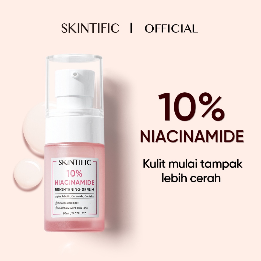 Selalu Baru3j3Ix SKINTIFIC Serum Niacinamide 10% Brightening Whitening Glowing Skin Skincare Serum P
