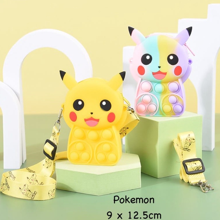 [PRODUK VTHRA92] TAS POP IT ANAK JELLY KARAKTER / TAS POP IT ANAK SELEMPANG / TAS POP IT ANAK TERMUR