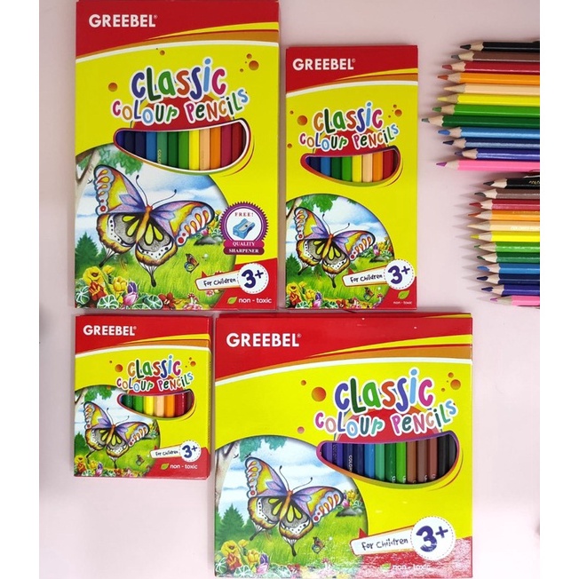 

GREEBEL PENSIL WARNA CLASSIC COLOUR Model #Terbaru ▽
