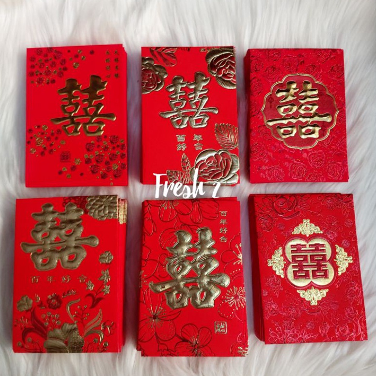 

(TERBARU) amplop wedding isi 18 LEMBAR/ angpao sangjit/angpao shuang xi