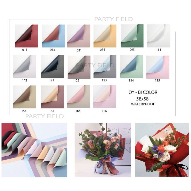 

63 [1PAK/20PCS] OY kertas bunga / flower wrapping paper 6cszw