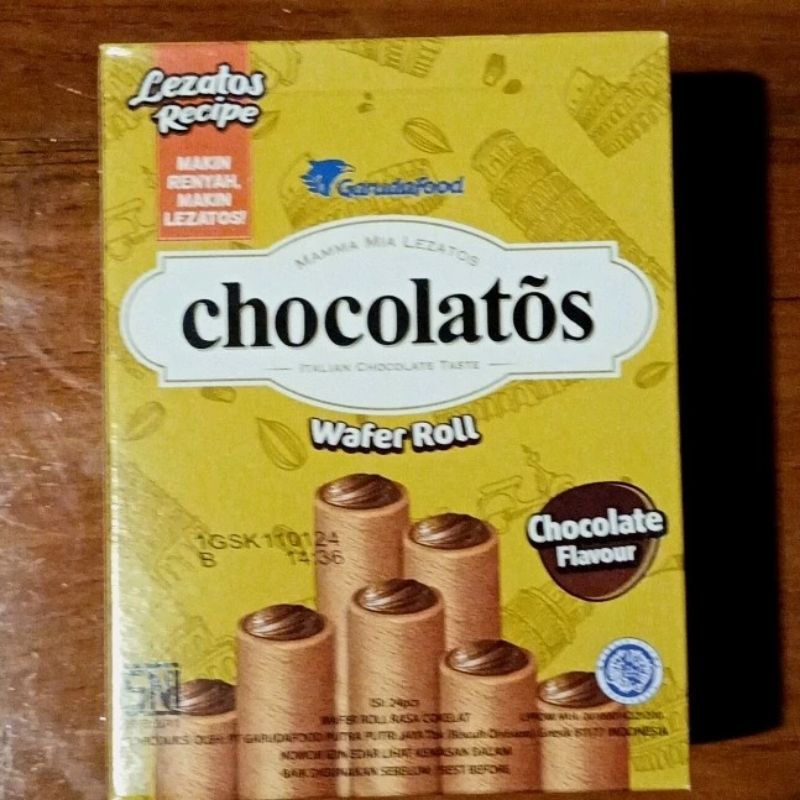 

chocolatos wafer roll 1 box