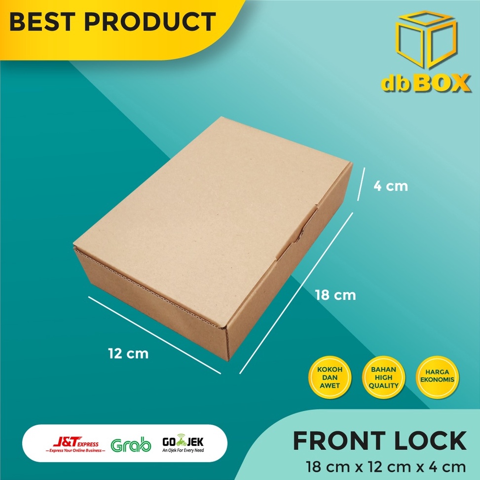 

74 (10pcs) Kardus 18 x 12 x 4 cm....Die Cut kotak aksesoris-dll model box pizza 36