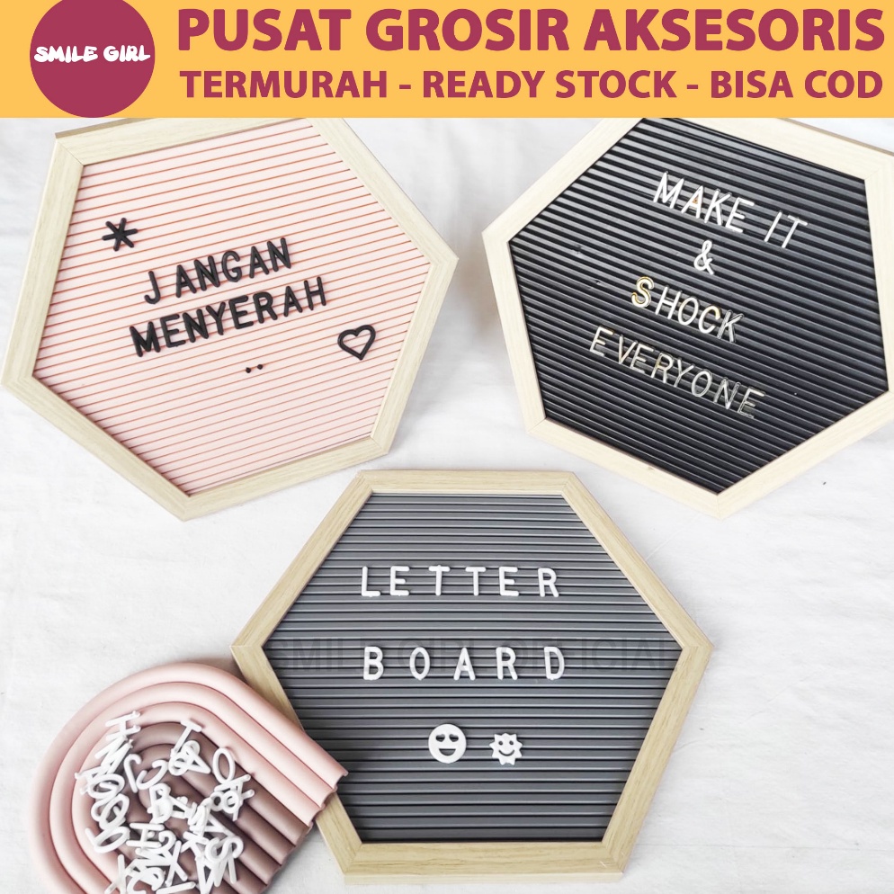 

45 SMILE GIRL OFFICIAL | Grosir Murah - Papan Nama Bayi Size 28x25cm / Letter Board Kekinian Sudah Include Huruf / Properti Foto Kekinian Laris