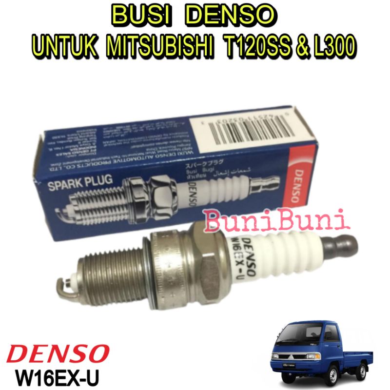 BUSI Mobil MITSUBISHI T120SS CARBU / L300 / KUDA BENSIN 1.6 / COLT T120 LAMA Original DENSO W16EX-U