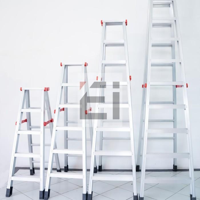 Tangga 3 Meter Jumbo Tinggi Besar Aluminium Besar Lipat Alumunium