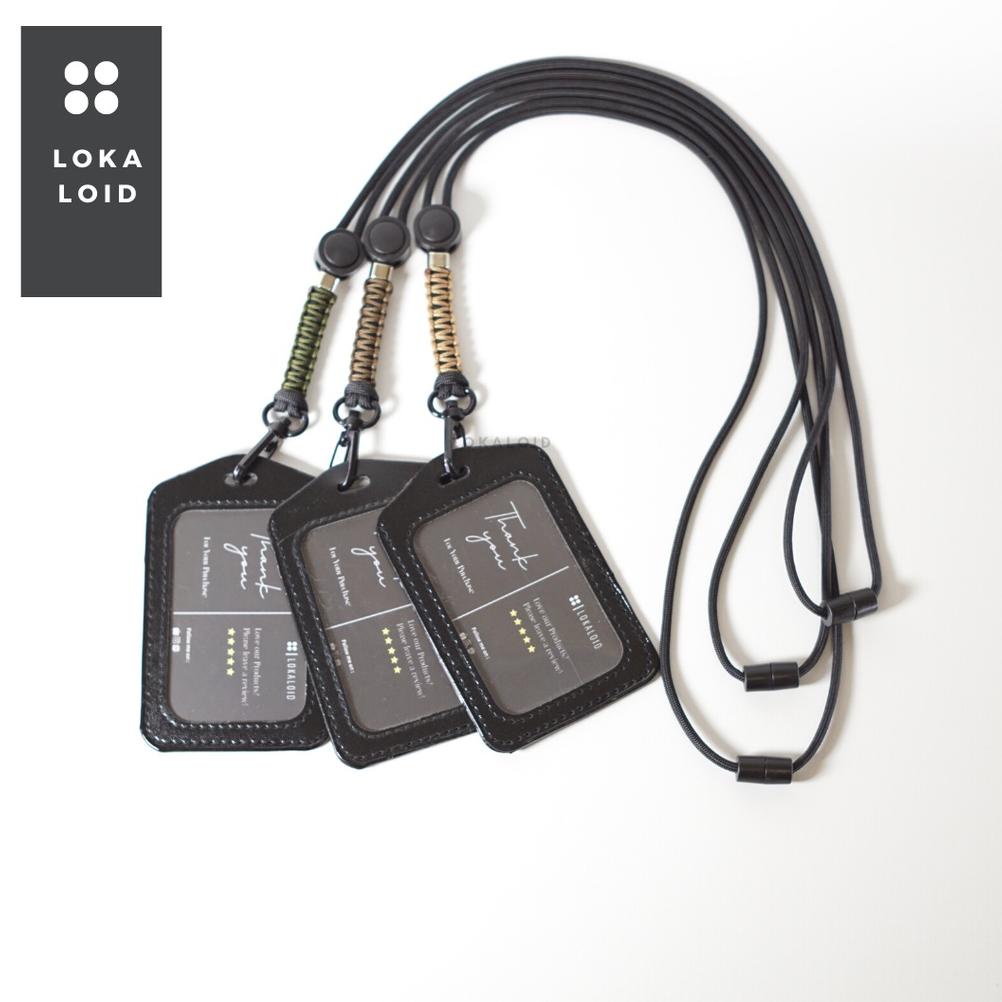 

Diskon Lokaloid Lanyard Id Gantungan Tali Premium Paracord Holder Id Nametag Kulit Panjang Tali 50Cm Adct68