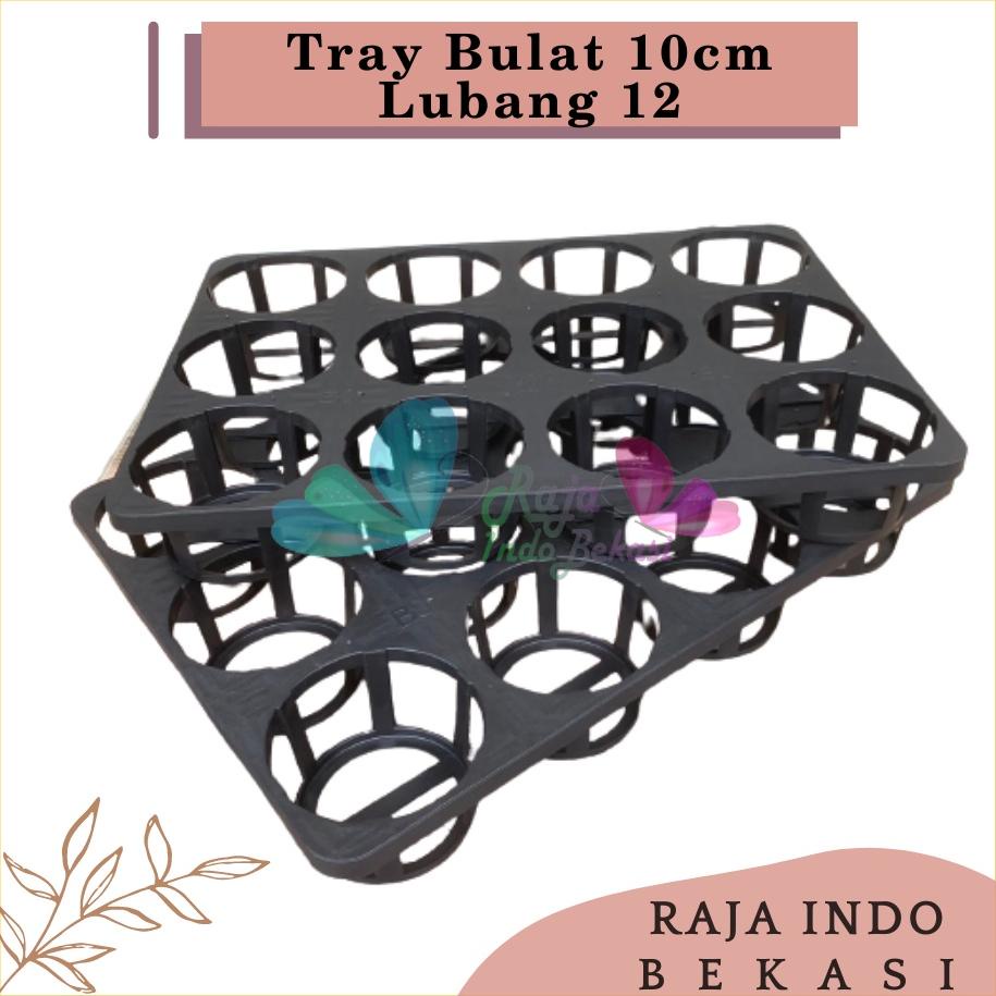 Populer Tray Bulat 10Cm Lubang 12 Untuk Anggrek/Pot Semai Pot Bulat Bibit Benih Flexible-Tray Anggre