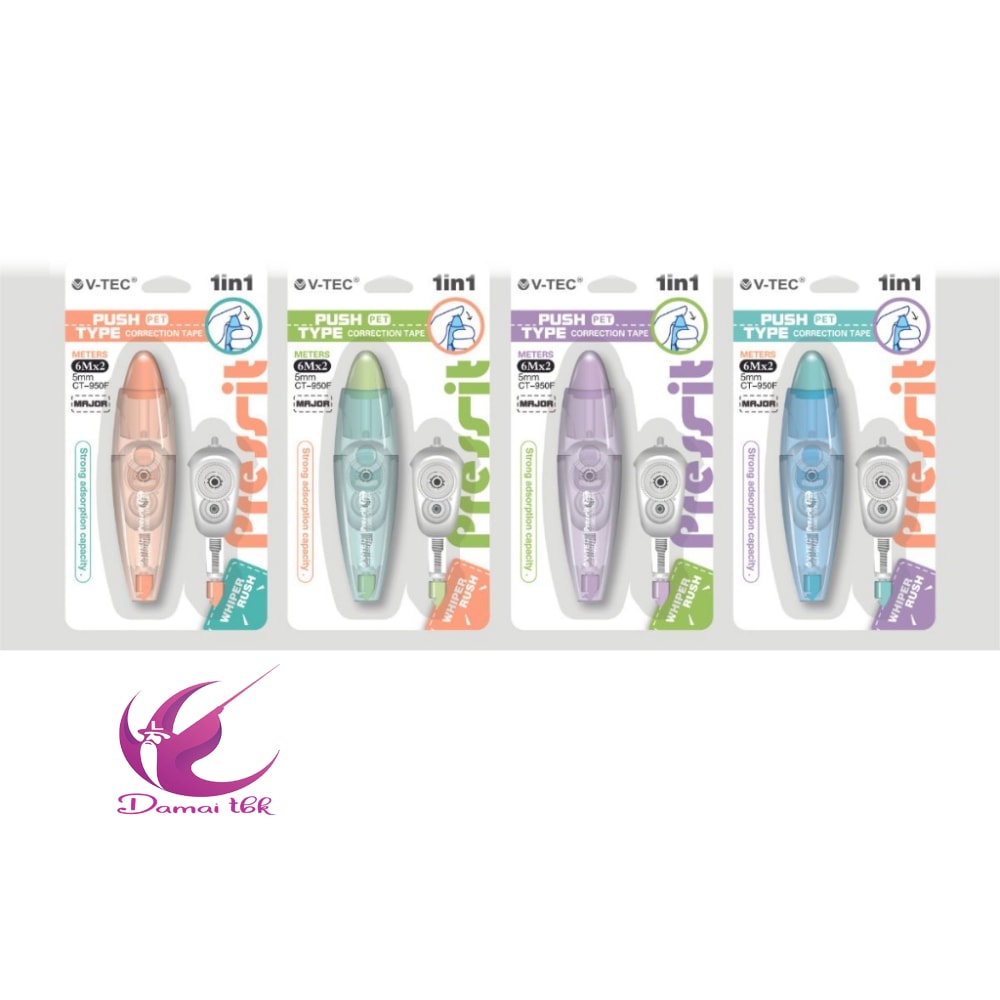 

Correction Tape V-TEC CT-950F 6M + Refill 6M