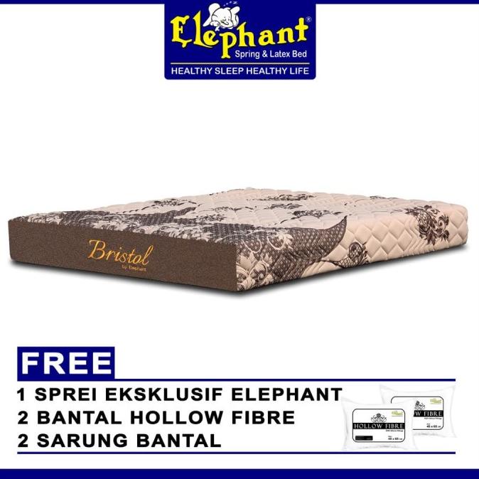 [CUSTOM BED] Elephant Springbed Kasur Bristol Tanpa Per / Matras Only