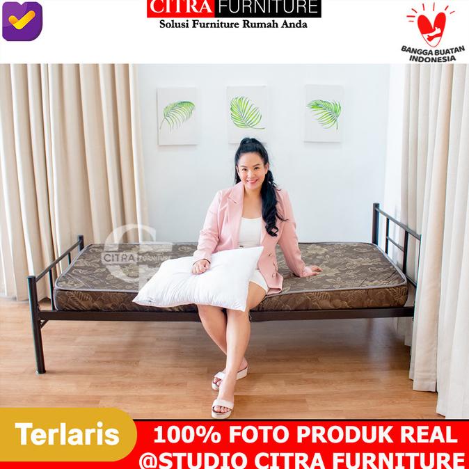 SHUMO x SLEEP OWL | Ranjang Besi Minimalis Single Bed Tempat Tidur