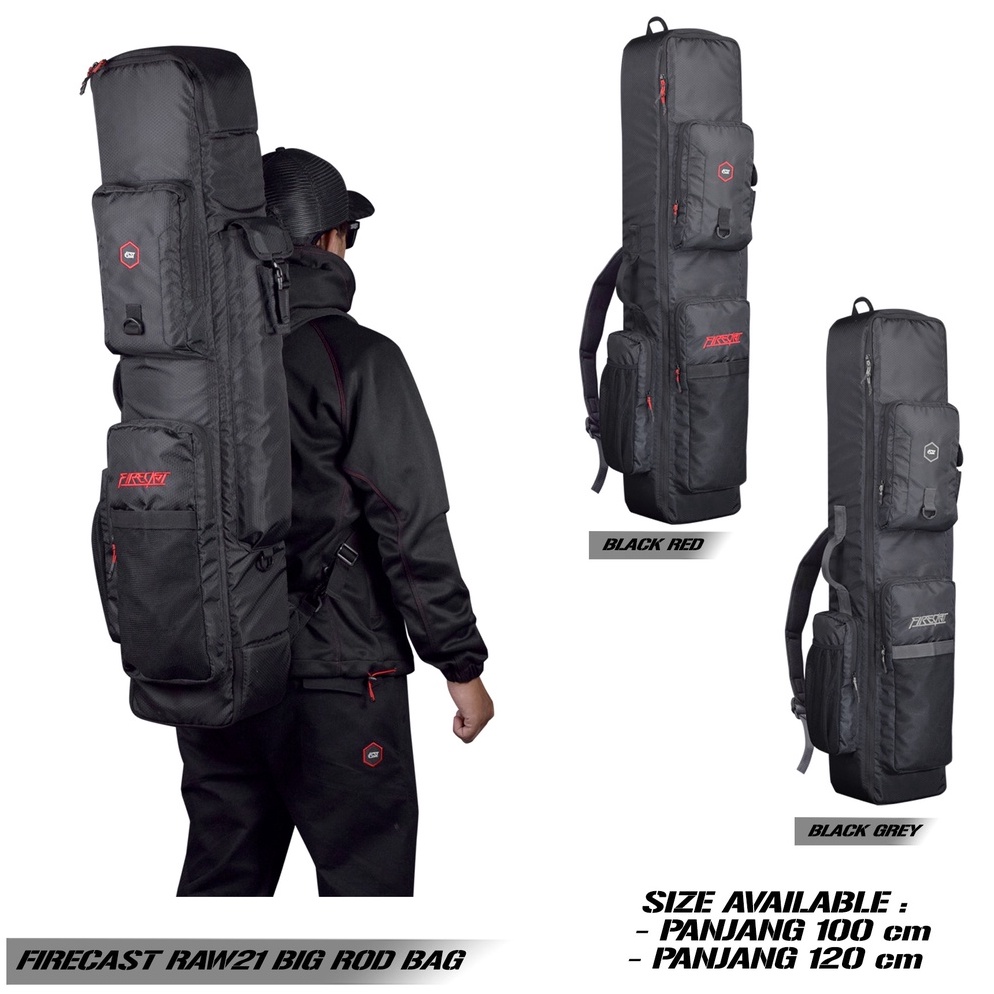 Cek Disini9f9Et Firecast | Tas Pancing | Tas Joran Pancing Besar | Raw21 Big Rod Bag Panjang 100 & 1