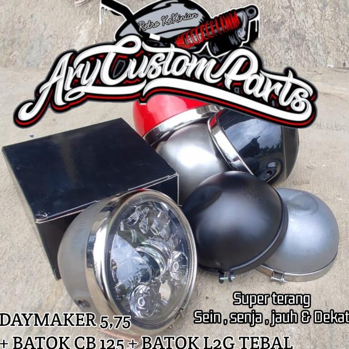 Lampu Daymaker 16 Led 5.75 Inch Dot Sae Japstyle Bober Caferacer Cb100