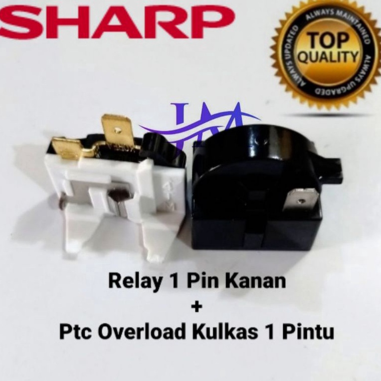 ➩ Relay Ptc Overload Kulkas Sharp 1 pintu / 2 pintu n Promo ★.