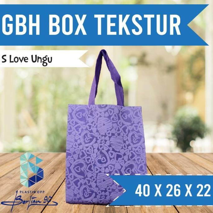 

+%+%+%] Goodie Bag 40 x 26 x 22 / Tas Spundbond tekstur alas kotak