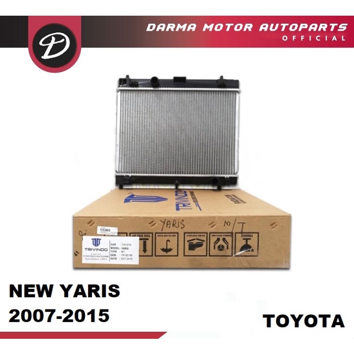 RADIATOR TOYOTA YARIS NEW TAHUN 2007-2015 GEN 2 3 MATIC AT murmer