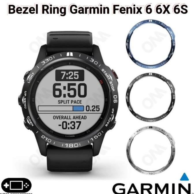 bezel ring garmin fenix 6 6x 6s cover metal case frame pro sapphire