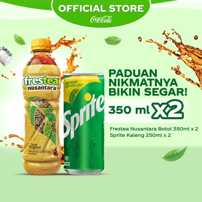 

Frestea Nusantara Botol 350ml x 2 - Sprite Kaleng 250ml x 2