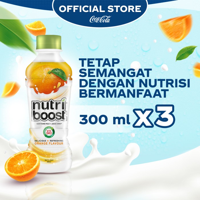 

Nutriboost Rasa Orange Jeruk Minuman Susu - Botol 300ml x 3pcs