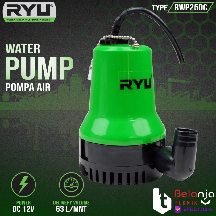 RYU MESIN POMPA CELUP RWP 25 DC WATER PUMP RWP25DC KOLAM IKAN AQUARIUM