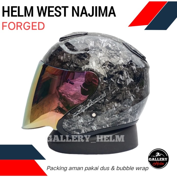 Helm West Najima Carbon Forged Helm Kyoto West Najima Terbaru