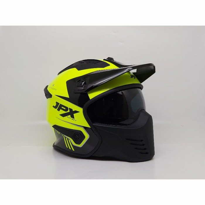 Helm Jpx Mx 726-R Helm Full Face/Half Face