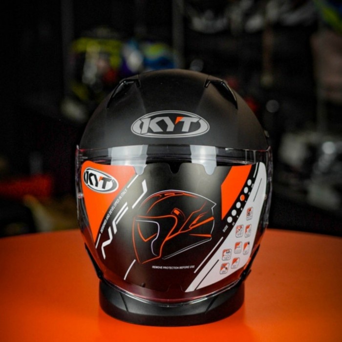 Helm Kyt Nfj Hitam Doff Solid Black Doff Nf J