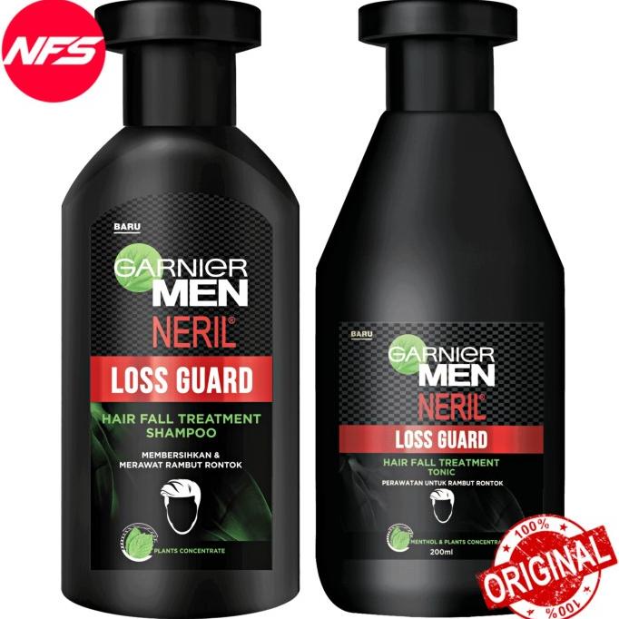 SALE GARNIER MEN NERIL Loss Guard 200 ml Hair Fall Treatment-Shampoo/Tonic TETMURAH