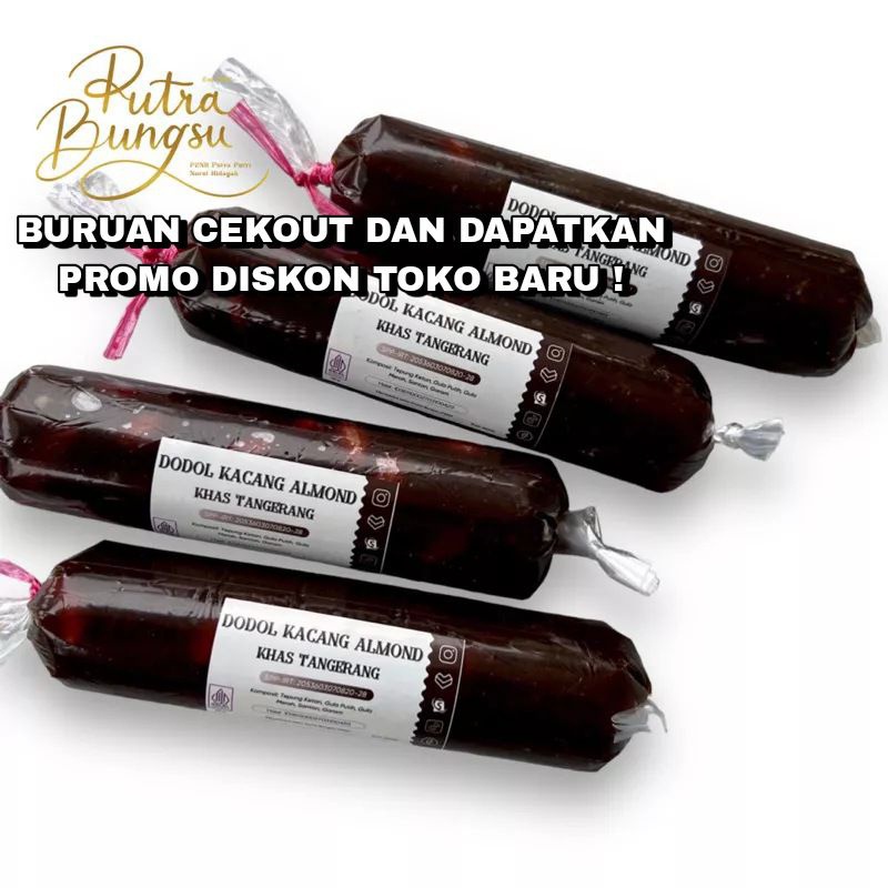 

' dodol kacang almond khas tangerang ( 200g )