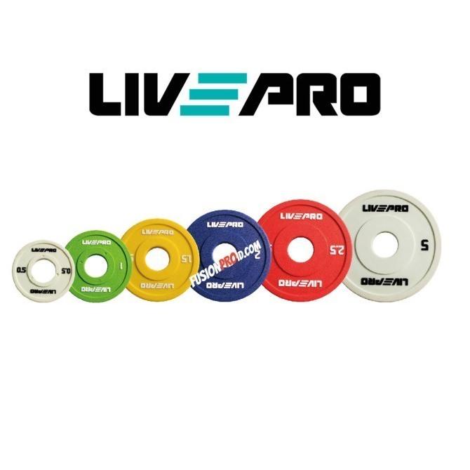 Plat Beban 0.5-2.5kg Change Plate Set Barbel Barbell Dumbell Livepro