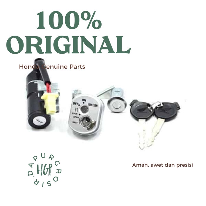 Kunci Motor Beat Karbu , Key Set Original AHM - 35010KVY960