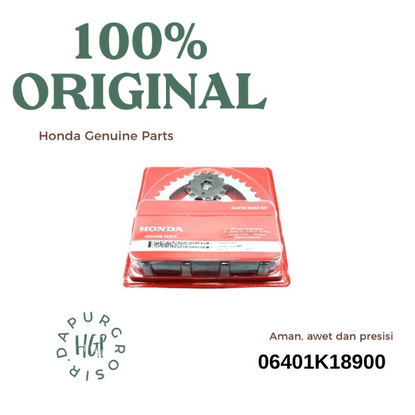Rantai Roda Kit Verza (Drive Chain Kit) Girset - 06401K18900