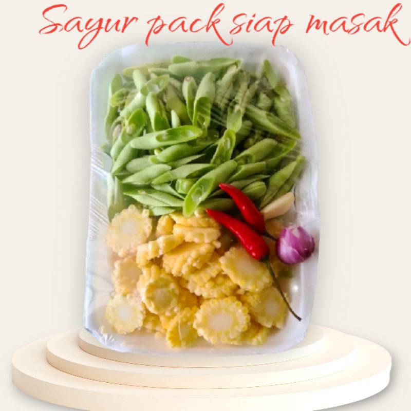 

paket sayur tumis buncis jagung muda / paket sayur siap masak / paket sayur potong / foodprep sayur