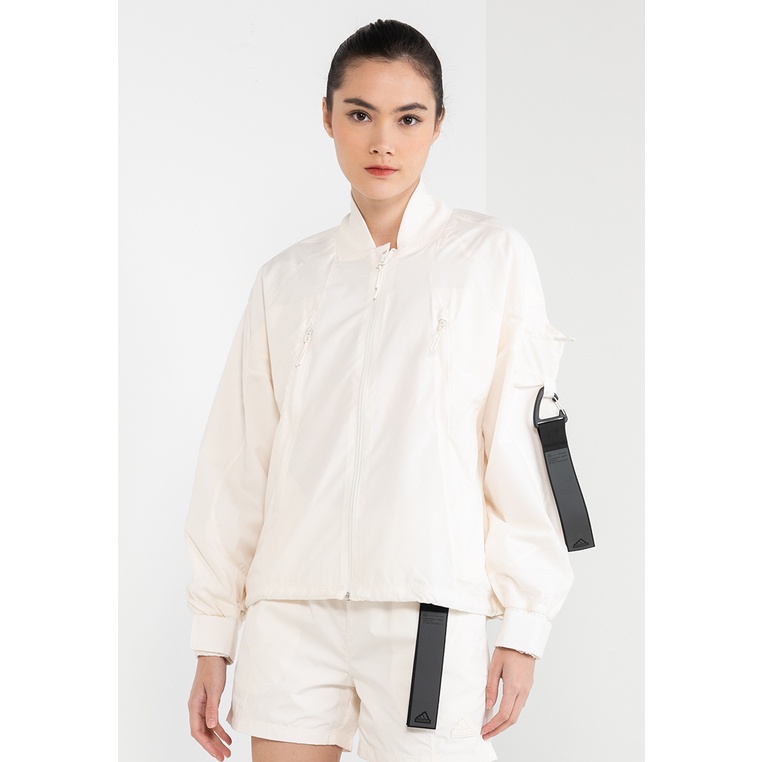 Jaket ADIDAS Original Wanita Parka Front zip fastening Kuliah Ori 100% Cantik city escape loose trac