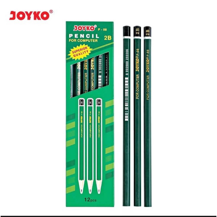 

QQMP3312 12 pcs Pensil Joyko 2b for computer