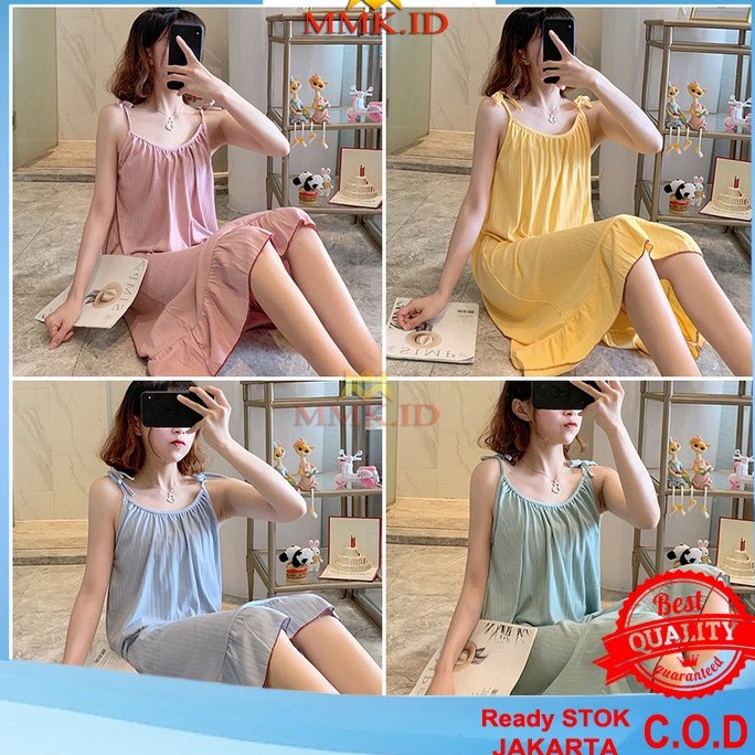Terbaik.. Daster Import Korea Daster murah Tali Satu Baju Tidur Wanita