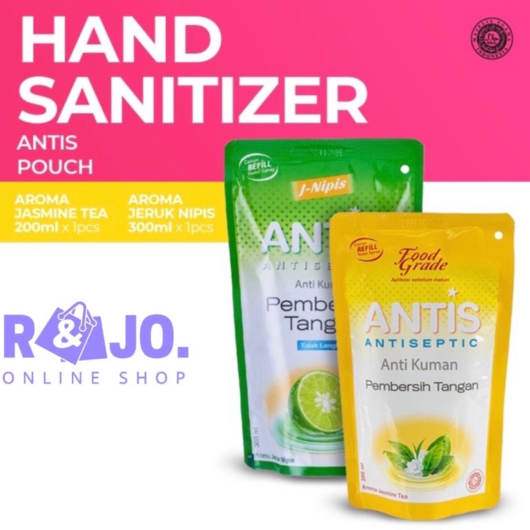 ㅗ Antis Hand Sanitizer refill Jeruk Nipis Jasmine Tea ➭