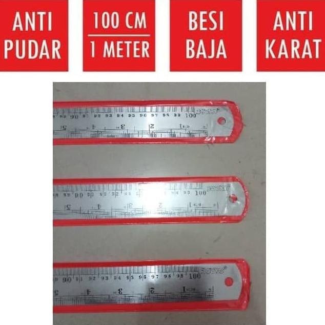 

;&;&;&;&] Penggaris Besi Stainless Steel Ruler Joyko RLST100 100 cm 40 Inch Long