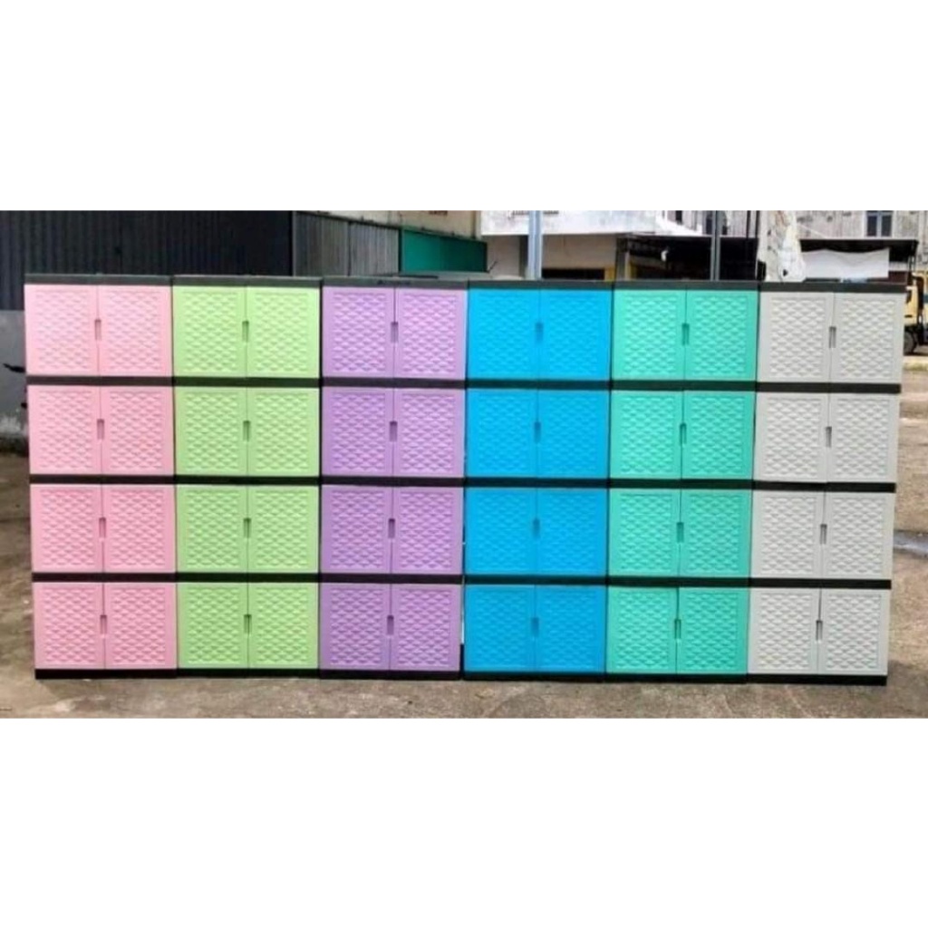LEMARI PLASTIK LEMARI BAJU 2 SUSUN 3 SUSUN 4 SUSUN FAWSLINE LEMARI