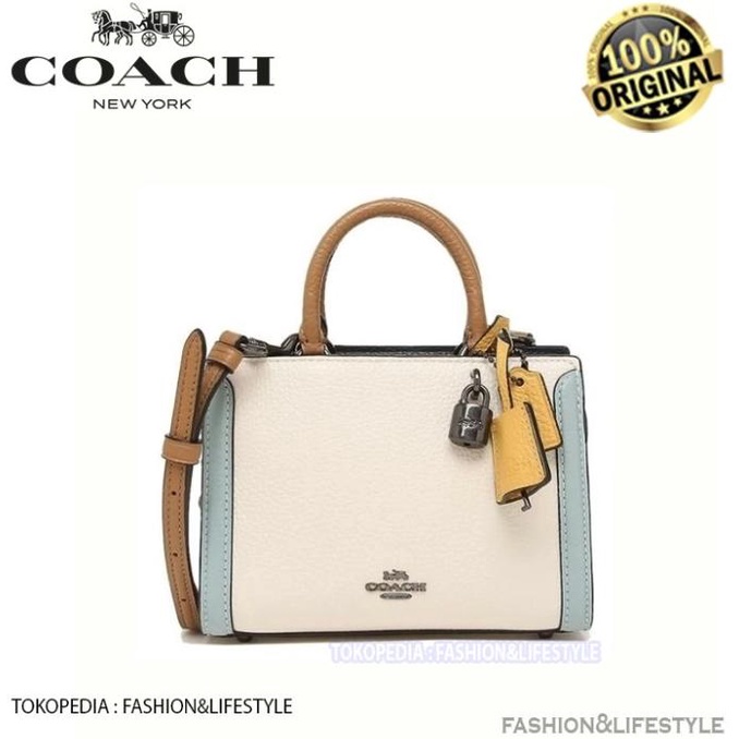 COACH Micro Zoe Crossbody Bag In Colorblock ORIGINAL 100% COACH