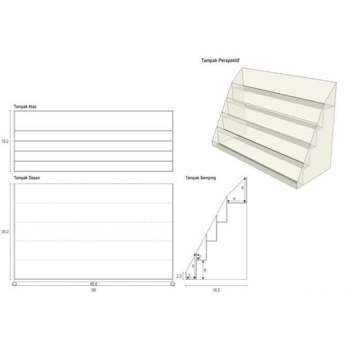 

best produk] Akrilik Tangga// Akrilik Display//Rak Display